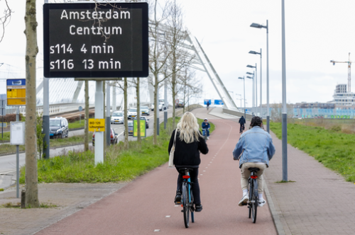 Promoting bike use during closure Piet Hein Tunnel